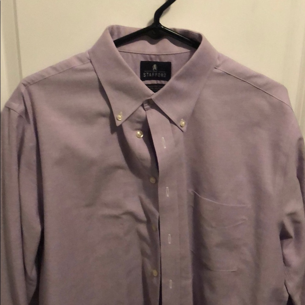 STAFFORD purple dress shirt Fitted